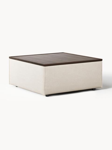 Linen Blend Ottoman Lennon with Storage - image 1