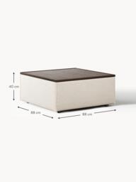 Linen Blend Ottoman Lennon with Storage - thumbnail 7