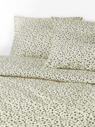 Washed Cotton Pillowcase Nolana with A Small Floral Pattern - thumbnail 2