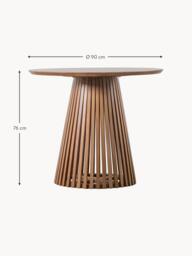 Round Wooden Dining Table Brookland, Ø 90 cm - thumbnail 4