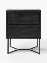 Mango Wood Bedside Table Luca with Drawers - thumbnail 3