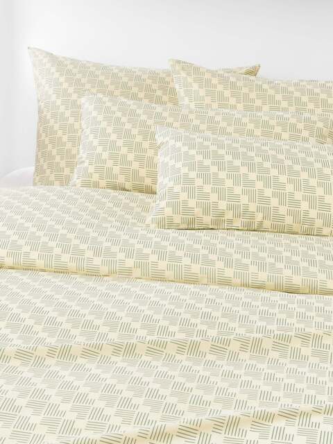 Geometric Print Cotton Percale Duvet Cover Inki - image 1