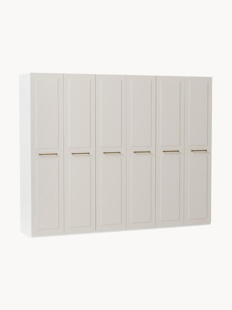 Modular Hinged Door Wardrobe Charlotte, 300 cm Wide, in various sizes