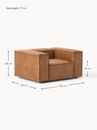 Leather Armchair Lennon - thumbnail 9