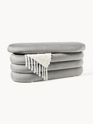 Velvet Upholstered Bench Alto with Storage Space - thumbnail 2