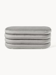 Velvet Upholstered Bench Alto with Storage Space - thumbnail 4