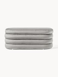 Velvet Upholstered Bench Alto with Storage Space - thumbnail 3
