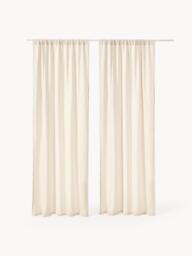 Muslin Sheer Rod Pocket Curtains Malvina, Set of 2, W 130 cm - thumbnail 3