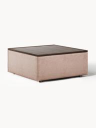 Linen Blend Ottoman Lennon with Storage - thumbnail 1