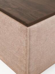 Linen Blend Ottoman Lennon with Storage - thumbnail 6