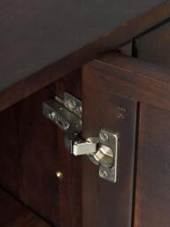 Mango Wood Sideboard Luca with Herringbone Pattern - thumbnail 7