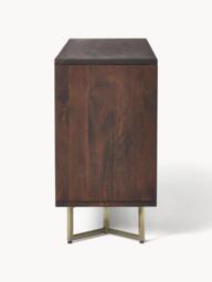 Mango Wood Sideboard Luca with Herringbone Pattern - thumbnail 5