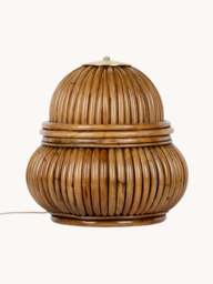 Small Rattan Floor Lamp Bohemian