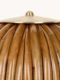 Small Rattan Floor Lamp Bohemian - thumbnail 3
