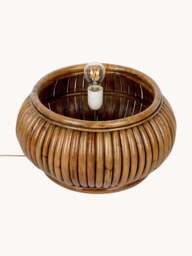 Small Rattan Floor Lamp Bohemian - thumbnail 4
