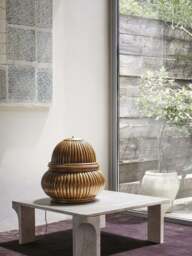 Small Rattan Floor Lamp Bohemian - thumbnail 6