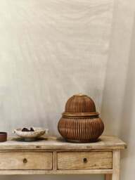 Small Rattan Floor Lamp Bohemian - thumbnail 5