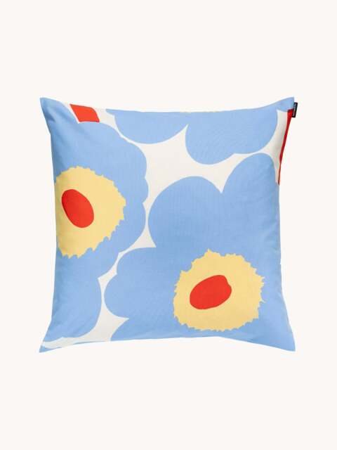 Floral Print Cotton Cushion Cover Unikko