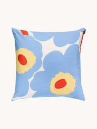 Floral Print Cotton Cushion Cover Unikko