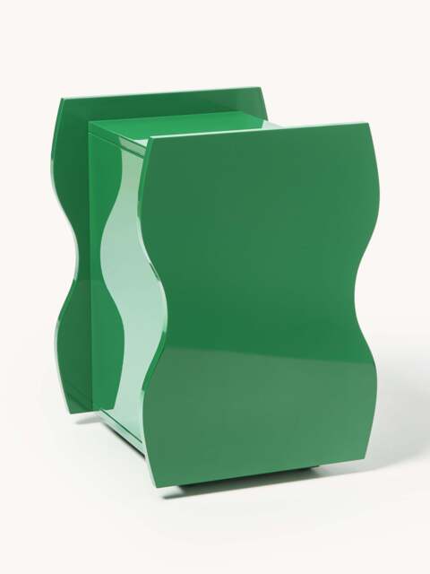 High-Gloss Bedside Table Emina - image 1