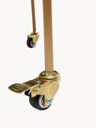 Round Serving Trolley Emilia with Mirrored Glass Shelves - thumbnail 8