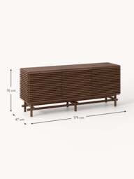 Oak Wood Sideboard Pierce - thumbnail 9