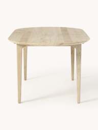 Oval Oak Wood Dining Table Archie, 200 x 100 cm - thumbnail 3