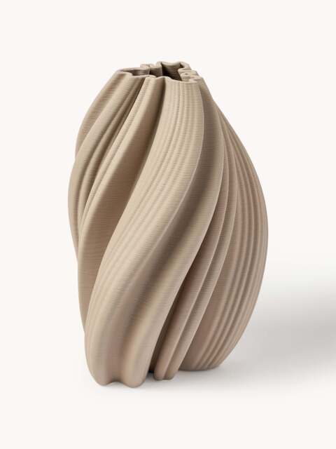3D Printed Porcelain Vase Melody, H 29 cm - image 1