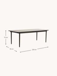 Extendable Oak Wood Dining Table Fairmount, 220/265 x 95 cm - thumbnail 9