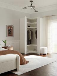 Modular Corner Wardrobe Charlotte, 115 cm Wide - thumbnail 7