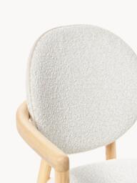 Wooden Dining Chair Maia with Bouclé Upholstery - thumbnail 5