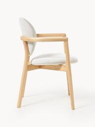 Wooden Dining Chair Maia with Bouclé Upholstery - thumbnail 3