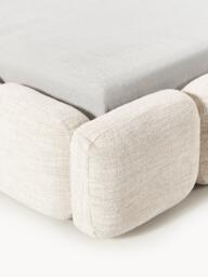 Upholstered Bouclé Bed Tayla with Storage Space - thumbnail 3