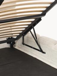 Upholstered Bouclé Bed Tayla with Storage Space - thumbnail 5