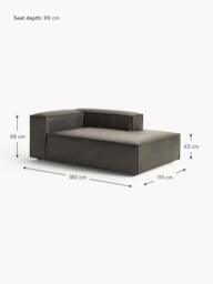 Leather Corner Chaise Module Lennon - thumbnail 9