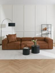 Modular Recycled Leather Sofa Lennon (4-seater) - thumbnail 2