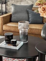 Glass Vase Lija with Ribbed Surface, H 30 cm - thumbnail 2