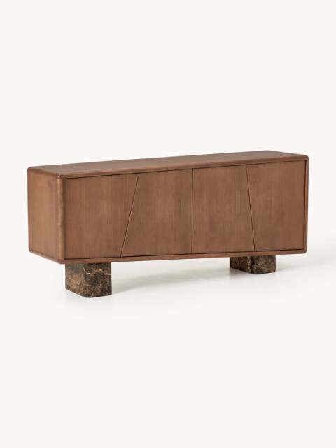 Wooden Sideboard Tundra with Emperador Marble Legs - image 1