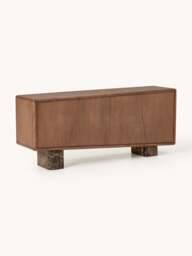 Wooden Sideboard Tundra with Emperador Marble Legs
