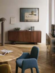 Wooden Sideboard Tundra with Emperador Marble Legs - thumbnail 9