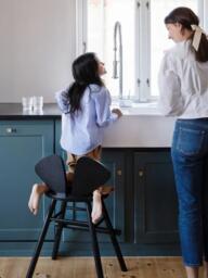 Kids Oak Wood High Chair Mouse Junior - thumbnail 4