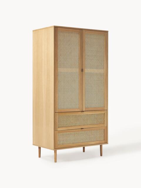 Small Wardrobe Aries with Viennese Wickerwork, 2-doors - image 1