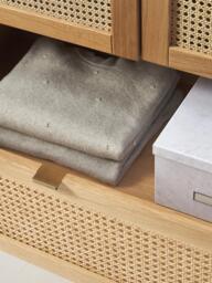 Small Wardrobe Aries with Viennese Wickerwork, 2-doors - thumbnail 8