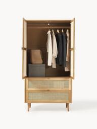 Small Wardrobe Aries with Viennese Wickerwork, 2-doors - thumbnail 6