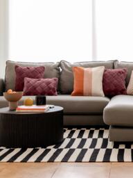 Velvet Cushion Cover Sina with Woven Pattern - thumbnail 3