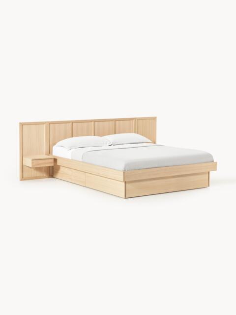 Wooden Bed Nanto with Drawers Tables and Headboard - image 1