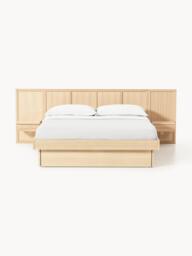 Wooden Bed Nanto with Drawers Tables and Headboard - thumbnail 2