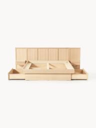 Wooden Bed Nanto with Drawers Tables and Headboard - thumbnail 6
