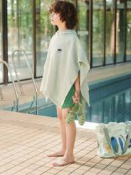 Organic Cotton Kids Poncho Paco, in various sizes - thumbnail 2
