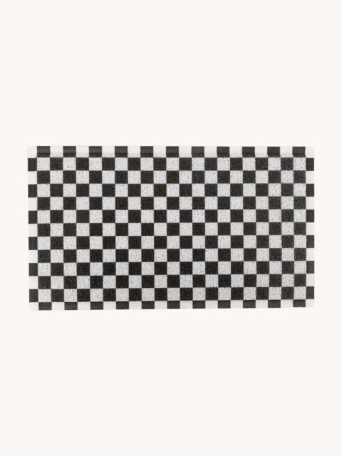 Washable Doormat Black Check - image 1